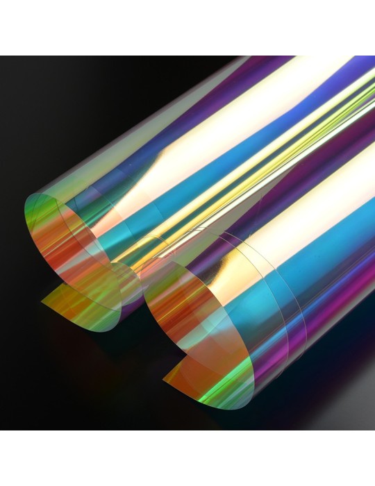 DUBAI - Film argent effet dichroïque teinte chaude extérieur